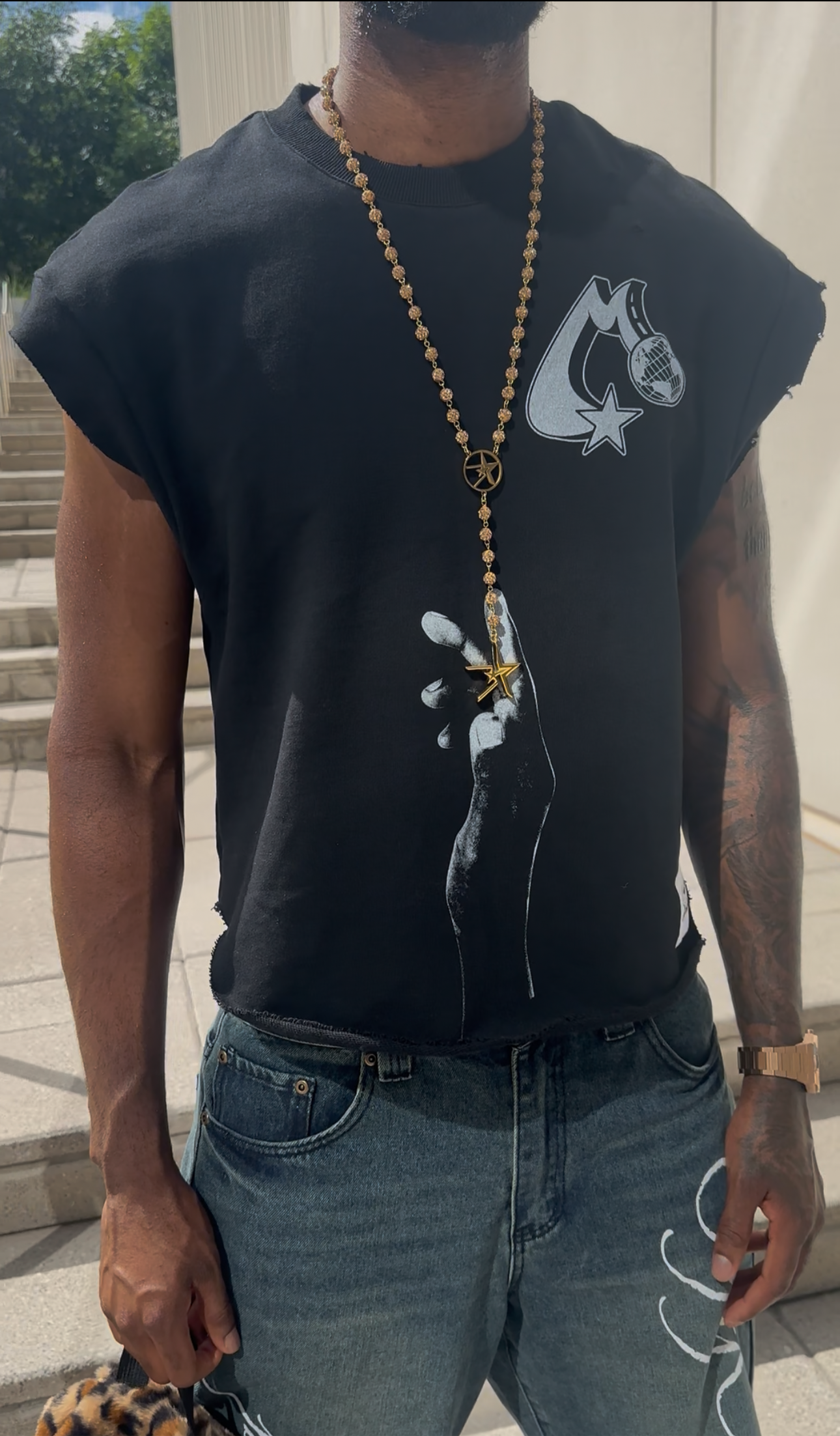 Modality cut off t-shirt