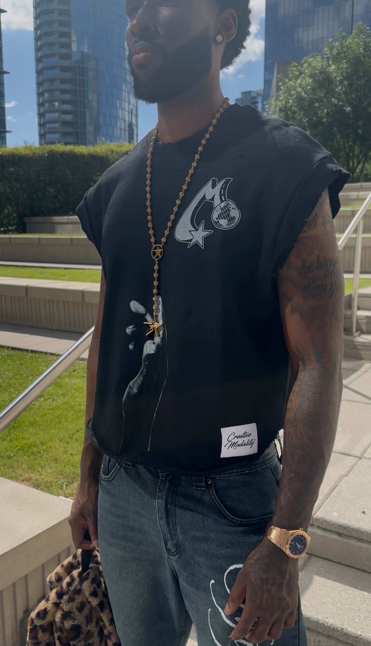 Modality cut off t-shirt